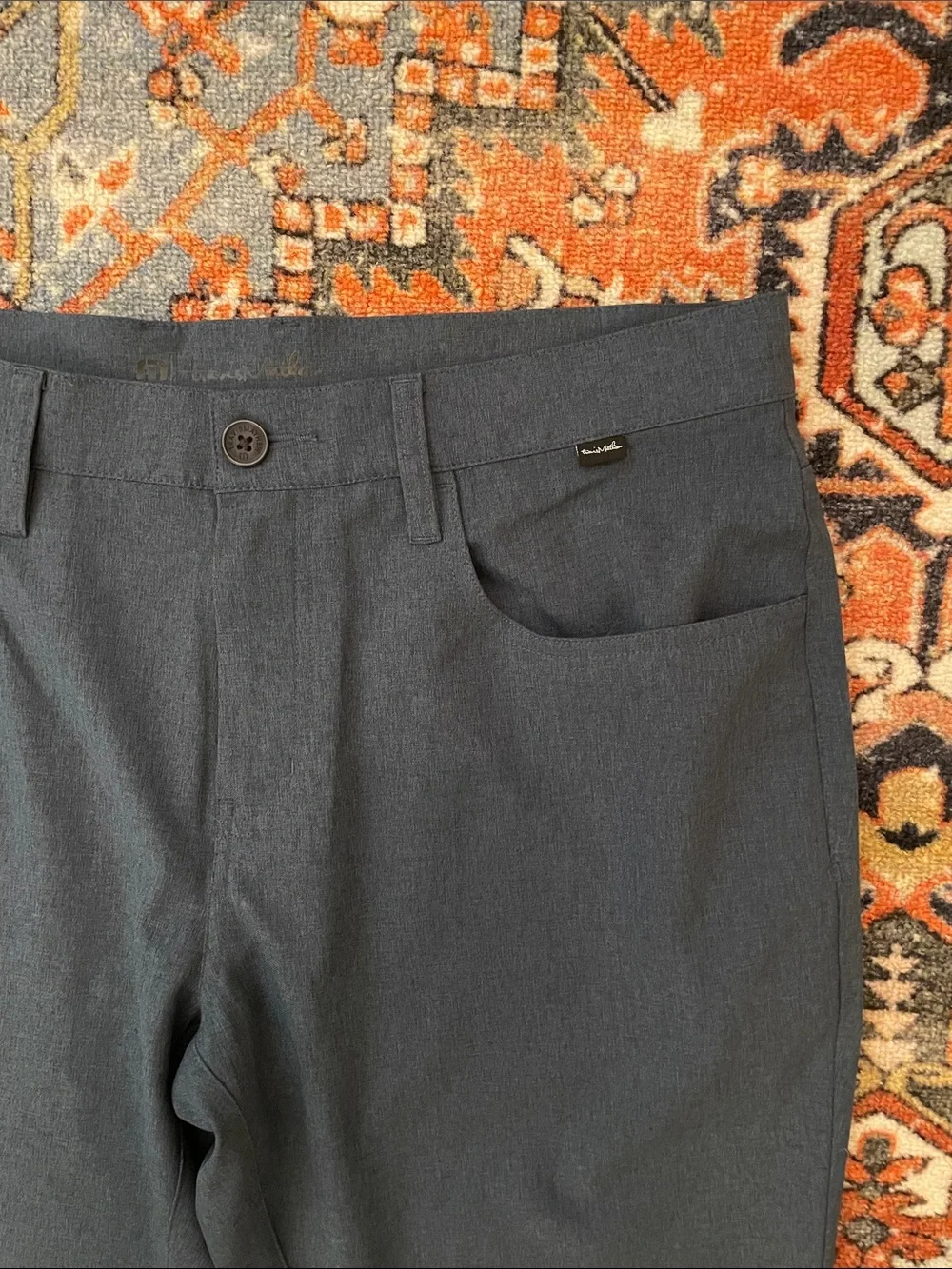 Travis Mathew Men's Open To Close 2.0 Pants Blue Pants | Size 34